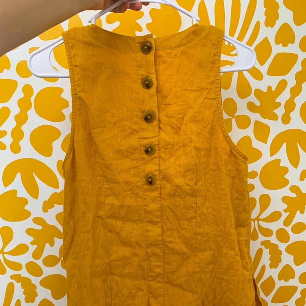J crew button back shift mini dress